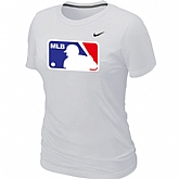 Logo Heathered Women's Nike White Blended T-Shirt