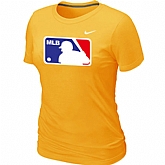 Logo Heathered Women's Nike Yellow Blended T-Shirt,baseball caps,new era cap wholesale,wholesale hats