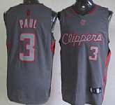 Los Angeles Clippers #3 Chris Paul Gray Shadow Jerseys,baseball caps,new era cap wholesale,wholesale hats