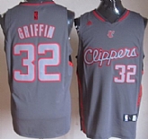 Los Angeles Clippers #32 Blake Griffin Gray Shadow Jerseys,baseball caps,new era cap wholesale,wholesale hats