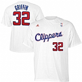 Los Angeles Clippers #32 Blake Griffin White T-Shirt,baseball caps,new era cap wholesale,wholesale hats