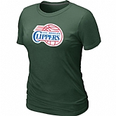Los Angeles Clippers Big & Tall Primary Logo D.Green Women's T-Shirt,baseball caps,new era cap wholesale,wholesale hats