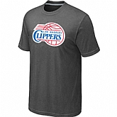 Los Angeles Clippers Big & Tall Primary Logo D.Grey T-Shirt,baseball caps,new era cap wholesale,wholesale hats