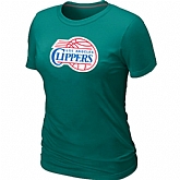 Los Angeles Clippers Big & Tall Primary Logo L.Green Women's T-Shirt,baseball caps,new era cap wholesale,wholesale hats