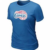 Los Angeles Clippers Big & Tall Primary Logo L.blue Women's T-Shirt,baseball caps,new era cap wholesale,wholesale hats