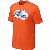 Los Angeles Clippers Big & Tall Primary Logo Orange T-Shirt,baseball caps,new era cap wholesale,wholesale hats