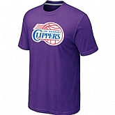 Los Angeles Clippers Big & Tall Primary Logo Purple T-Shirt,baseball caps,new era cap wholesale,wholesale hats