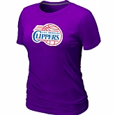 Los Angeles Clippers Big & Tall Primary Logo Purple Women's T-Shirt,baseball caps,new era cap wholesale,wholesale hats