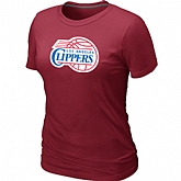 Los Angeles Clippers Big & Tall Primary Logo Red Women's T-Shirt,baseball caps,new era cap wholesale,wholesale hats