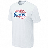 Los Angeles Clippers Big & Tall Primary Logo White T-Shirt,baseball caps,new era cap wholesale,wholesale hats