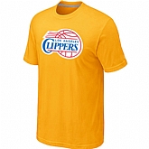 Los Angeles Clippers Big & Tall Primary Logo Yellow T-Shirt,baseball caps,new era cap wholesale,wholesale hats