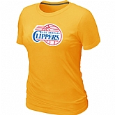 Los Angeles Clippers Big & Tall Primary Logo Yellow Women's T-Shirt,baseball caps,new era cap wholesale,wholesale hats