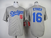 Los Angeles Dodgers #16 Andre Ethier 2014 Grey Jerseys,baseball caps,new era cap wholesale,wholesale hats