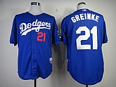 Los Angeles Dodgers #21 Zack Greinke Blue Jerseys,baseball caps,new era cap wholesale,wholesale hats