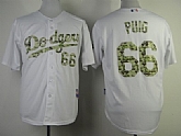 Los Angeles Dodgers #66 Yasiel Puig White 2013 USMC Home Cool Base Jerseys,baseball caps,new era cap wholesale,wholesale hats