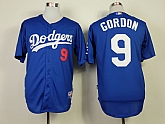 Los Angeles Dodgers #9 Dee Gordon Blue Jerseys,baseball caps,new era cap wholesale,wholesale hats