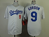 Los Angeles Dodgers #9 Dee Gordon White Jerseys,baseball caps,new era cap wholesale,wholesale hats