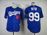 Los Angeles Dodgers #99 Hyun-Jin Ryu Blue Jerseys,baseball caps,new era cap wholesale,wholesale hats