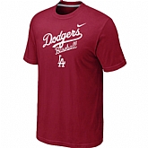 Los Angeles Dodgers 2014 Home Practice T-Shirt - Red,baseball caps,new era cap wholesale,wholesale hats