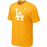 Los Angeles Dodgers Nike Logo Legend Yellow T-Shirt,baseball caps,new era cap wholesale,wholesale hats