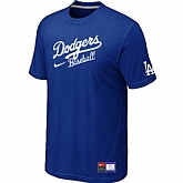 Los Angeles Dodgers Nike Short Sleeve Practice T-Shirt Blue,baseball caps,new era cap wholesale,wholesale hats