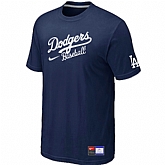 Los Angeles Dodgers Nike Short Sleeve Practice T-Shirt D.Blue,baseball caps,new era cap wholesale,wholesale hats