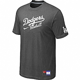 Los Angeles Dodgers Nike Short Sleeve Practice T-Shirt D.Grey,baseball caps,new era cap wholesale,wholesale hats