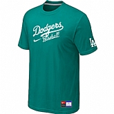 Los Angeles Dodgers Nike Short Sleeve Practice T-Shirt Green,baseball caps,new era cap wholesale,wholesale hats