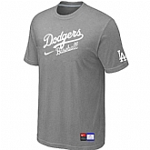 Los Angeles Dodgers Nike Short Sleeve Practice T-Shirt L.Grey,baseball caps,new era cap wholesale,wholesale hats