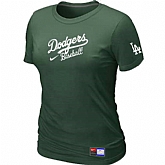 Los Angeles Dodgers Nike Women's D.Green Short Sleeve Practice T-Shirt,baseball caps,new era cap wholesale,wholesale hats