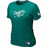 Los Angeles Dodgers Nike Women's L.Green Short Sleeve Practice T-Shirt,baseball caps,new era cap wholesale,wholesale hats