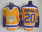 Los Angeles Kings #20 Robitaille CCM Throwback Yellow Jerseys,baseball caps,new era cap wholesale,wholesale hats