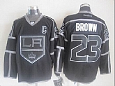 Los Angeles Kings #23 Dustin Brown Black Ice Jerseys,baseball caps,new era cap wholesale,wholesale hats