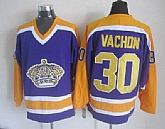 Los Angeles Kings #30 Vachon CCM Throwback Purple Jerseys,baseball caps,new era cap wholesale,wholesale hats