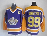 Los Angeles Kings #99 Wayne Gretzky CCM Throwback Purple Jerseys,baseball caps,new era cap wholesale,wholesale hats