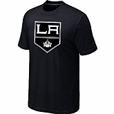 Los Angeles Kings Big & Tall Logo Black T-Shirt,baseball caps,new era cap wholesale,wholesale hats