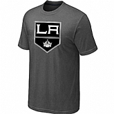 Los Angeles Kings Big & Tall Logo D.Grey T-Shirt,baseball caps,new era cap wholesale,wholesale hats
