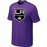 Los Angeles Kings Big & Tall Logo Purple T-Shirt,baseball caps,new era cap wholesale,wholesale hats