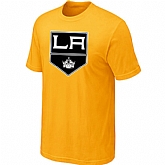 Los Angeles Kings Big & Tall Logo Yellow T-Shirt,baseball caps,new era cap wholesale,wholesale hats