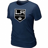 Los Angeles Kings Big & Tall Women's Logo D.Blue T-Shirt,baseball caps,new era cap wholesale,wholesale hats