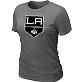 Los Angeles Kings Big & Tall Women's Logo D.Grey T-Shirt,baseball caps,new era cap wholesale,wholesale hats