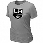 Los Angeles Kings Big & Tall Women's Logo L.Grey T-Shirt,baseball caps,new era cap wholesale,wholesale hats