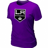 Los Angeles Kings Big & Tall Women's Logo Purple T-Shirt,baseball caps,new era cap wholesale,wholesale hats