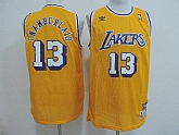 Los Angeles Lakers #13 Chamberlain Yellow Throwback Jerseys,baseball caps,new era cap wholesale,wholesale hats
