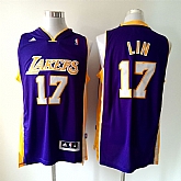 Los Angeles Lakers #17 Jeremy Lin Purple Swingman Jerseys,baseball caps,new era cap wholesale,wholesale hats