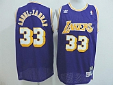 Los Angeles Lakers #33 Abdul-Jabbar Purple Throwback Jerseys,baseball caps,new era cap wholesale,wholesale hats