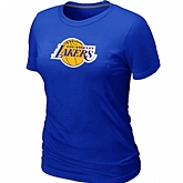 Los Angeles Lakers Big & Tall Primary Logo Blue Women's T-Shirt,baseball caps,new era cap wholesale,wholesale hats