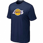 Los Angeles Lakers Big & Tall Primary Logo D.Blue T-Shirt,baseball caps,new era cap wholesale,wholesale hats