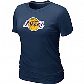 Los Angeles Lakers Big & Tall Primary Logo D.Blue Women's T-Shirt,baseball caps,new era cap wholesale,wholesale hats