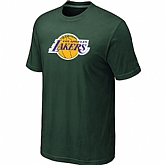Los Angeles Lakers Big & Tall Primary Logo D.Green T-Shirt,baseball caps,new era cap wholesale,wholesale hats